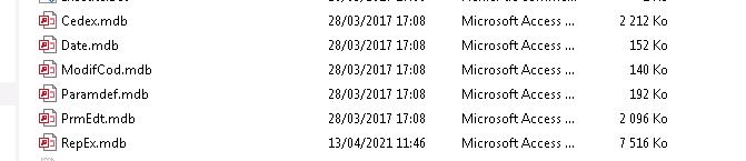 Migration du logiciel BackOffice de l’SGBD MS Acess vers SQL Server - avant