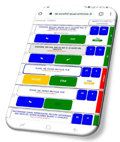 Implémentation d’une application mobile pour faciliter la gestion de la production dans les ateliers avec des supports mobiles
