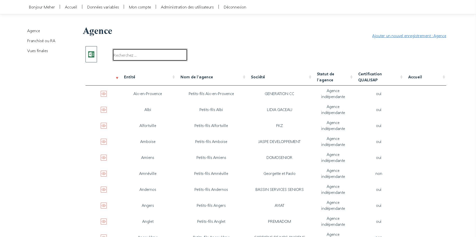 Implémentation d’un site Middle Office pour permettre aux clients de paramétrer leurs propres données en autonomie