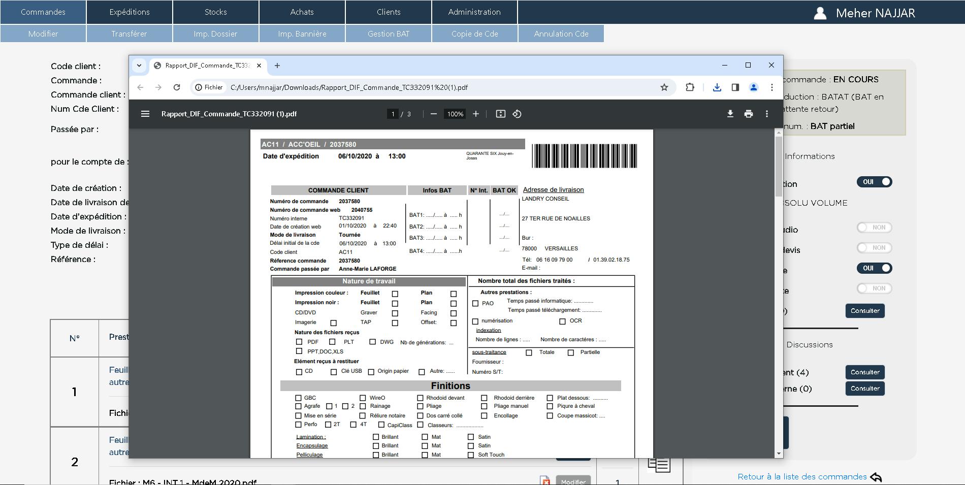 Mise en place de l’édition des rapports sur la plateforme avec SQL Server Reports