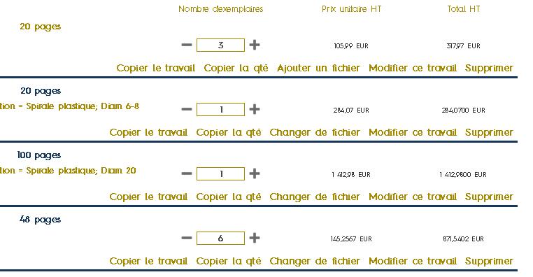 Mise en place de services de calcul du nombre de pages des documents et des prix de impressions