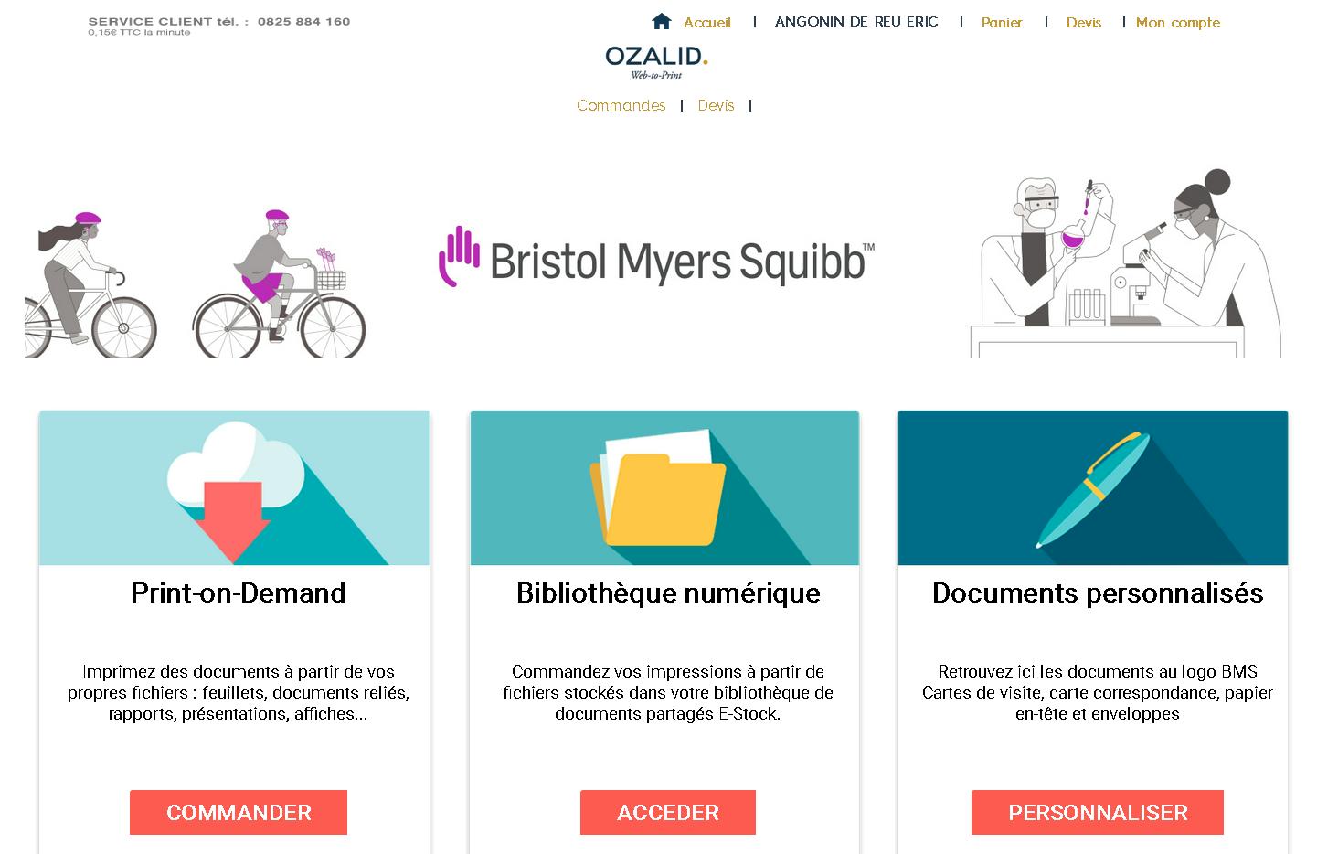 Mise en place de page d’accueil personnalisée par client sur la plateforme b2b