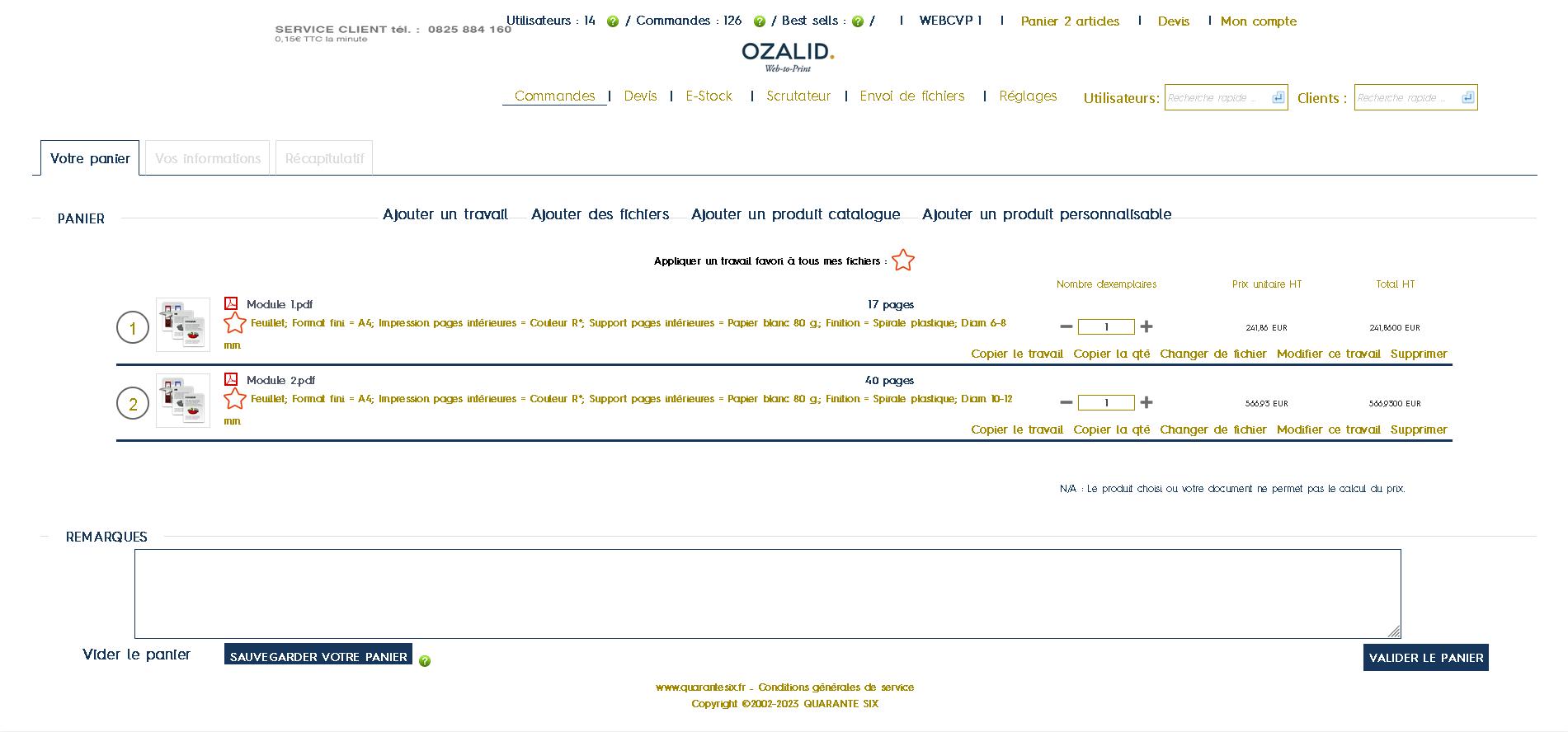 Refonte graphique 2 du site WebToPrint